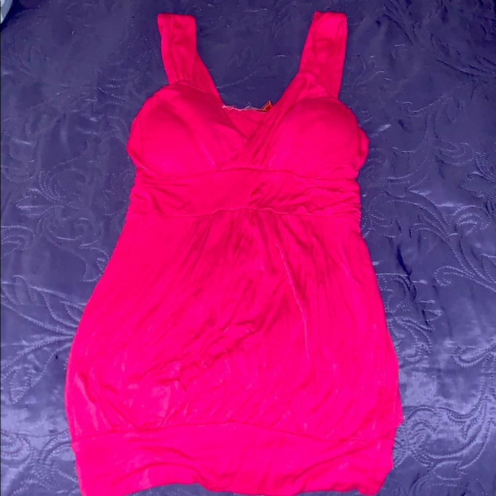 A pretty hot pink top